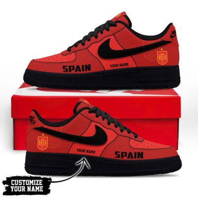 Spain | Premium WC26 Soccer Fan AF1 Shoes