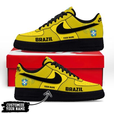 Brazil | Premium WC26 Soccer Fan AF1 Shoes