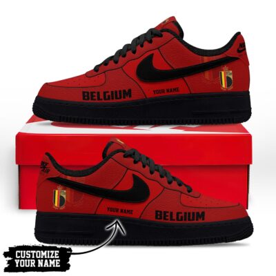 Belgium | Premium WC26 Soccer Fan AF1 Shoes