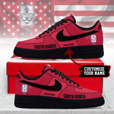 Alternative view of South Korea | Premium WC26 Soccer Fan AF1 Shoes