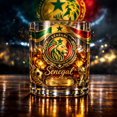 Senegal | Premium WC26 Personalized Whiskey Glass
