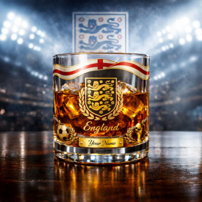 England | Premium WC26 Personalized Whiskey Glass