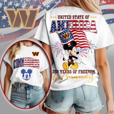 Washington Commanders | Premium NFL Freedom 250 3D Shirt