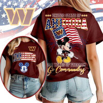 Washington Commanders | Premium NFL Freedom 250 3D Shirt