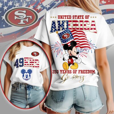 San Francisco 49ers | Premium NFL Freedom 250 3D Shirt