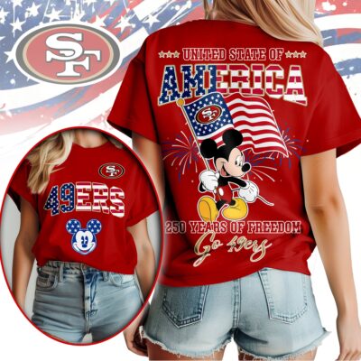 San Francisco 49ers | Premium NFL Freedom 250 3D Shirt
