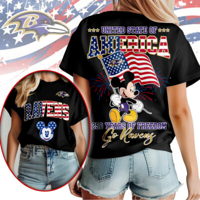 Baltimore Ravens | Premium NFL Freedom 250 3D Shirt