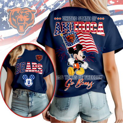 Chicago Bears | Premium NFL Freedom 250 3D Shirt