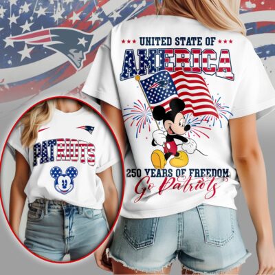 New England Patriots | Premium NFL Freedom 250 3D Shirt