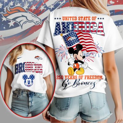 Denver Broncos | Premium NFL Freedom 250 3D Shirt