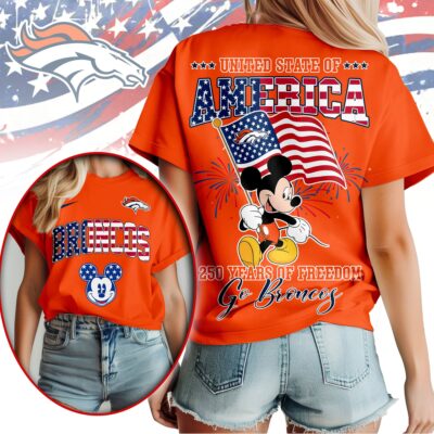 Denver Broncos | Premium NFL Freedom 250 3D Shirt
