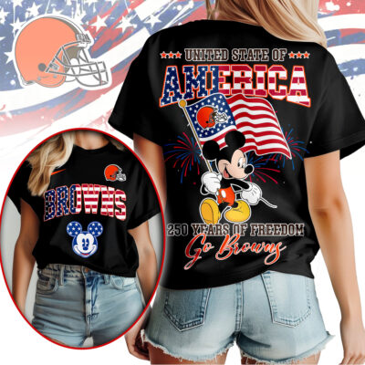 Cleveland Browns | Premium NFL Freedom 250 3D Shirt