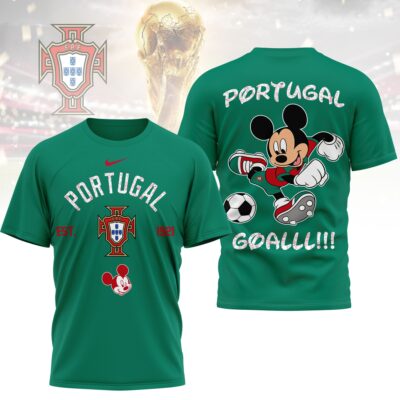 Portugal | Premium WC26 Mickey Mouse Soccer Fan 3D Shirt