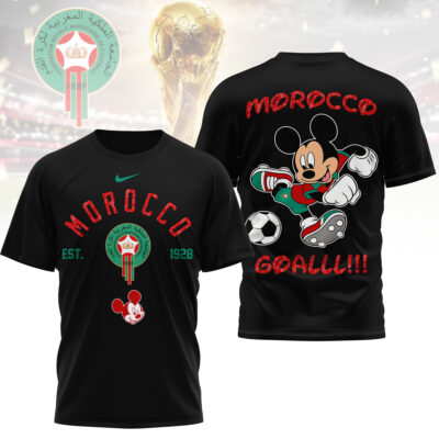 Morocco | Premium WC26 Mickey Mouse Soccer Fan 3D Shirt