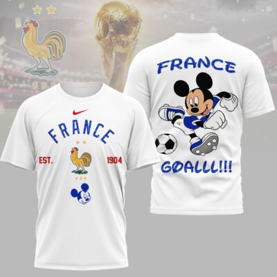 France | Premium WC26 Mickey Mouse Soccer Fan 3D Shirt