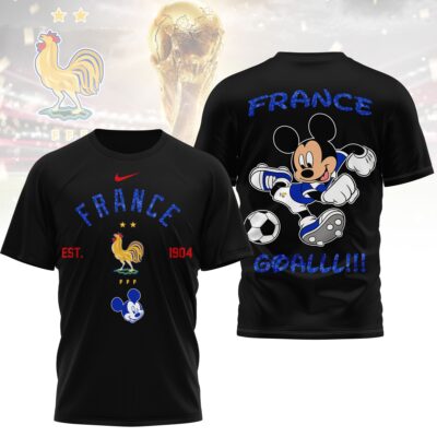 France | Premium WC26 Mickey Mouse Soccer Fan 3D Shirt