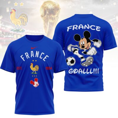 France | Premium WC26 Mickey Mouse Soccer Fan 3D Shirt