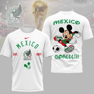 Mexico | Premium WC26 Mickey Mouse Soccer Fan 3D Shirt