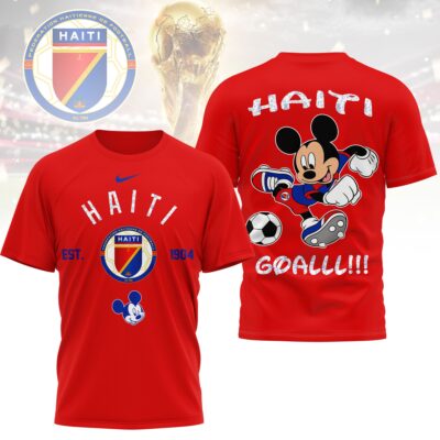 Haiti | Premium WC26 Mickey Mouse Soccer Fan 3D Shirt