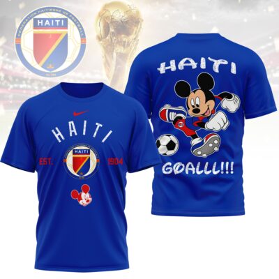 Haiti | Premium WC26 Mickey Mouse Soccer Fan 3D Shirt