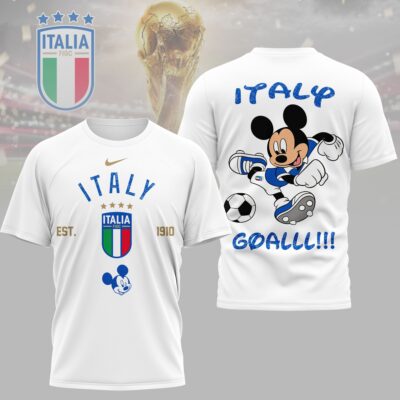 Italy | Premium WC26 Mickey Mouse Soccer Fan 3D Shirt