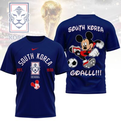 South Korea | Premium WC26 Mickey Mouse Soccer Fan 3D Shirt