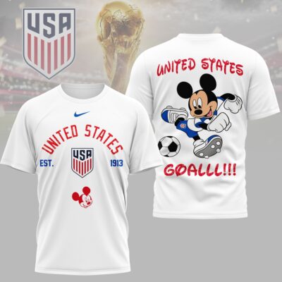 USA | Premium WC26 Mickey Mouse Soccer Fan 3D Shirt