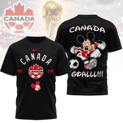 Canada | Premium WC26 Mickey Mouse Soccer Fan 3D Shirt