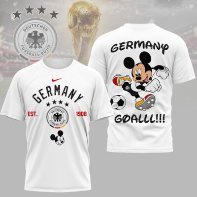 Germany | Premium WC26 Mickey Mouse Soccer Fan 3D Shirt
