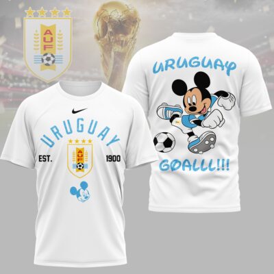Uruguay | Premium WC26 Mickey Mouse Soccer Fan 3D Shirt