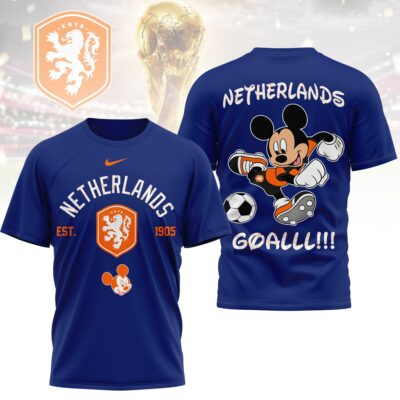 Netherlands | Premium WC26 Mickey Mouse Soccer Fan 3D Shirt