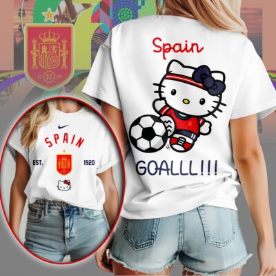 Spain | Premium WC26 Hello Kitty Soccer Fan Women Shirt