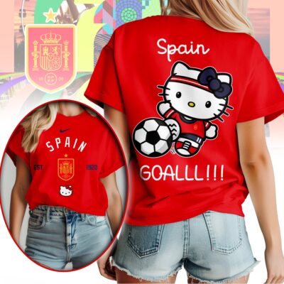 Spain | Premium WC26 Hello Kitty Soccer Fan Women Shirt