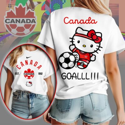 Canada | Premium WC26 Hello Kitty Soccer Fan Women Shirt