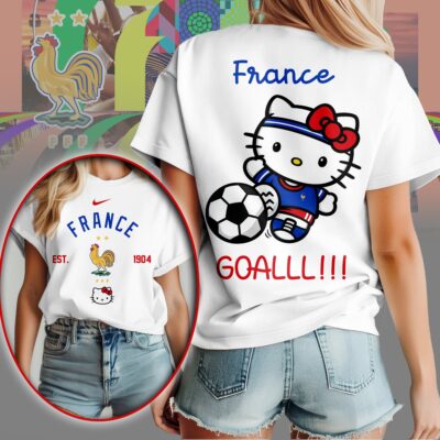 France | Premium WC26 Hello Kitty Soccer Fan Women Shirt