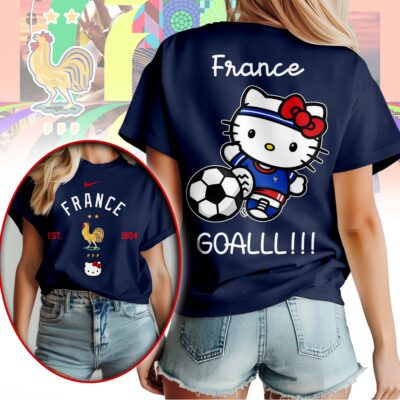 France | Premium WC26 Hello Kitty Soccer Fan Women Shirt