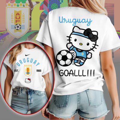 Uruguay | Premium WC26 Hello Kitty Soccer Fan Women Shirt
