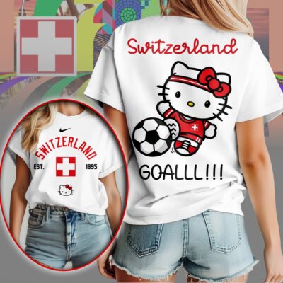 Switzerland | Premium WC26 Hello Kitty Soccer Fan Women Shirt