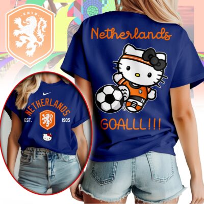 Netherlands | Premium WC26 Hello Kitty Soccer Fan Women Shirt