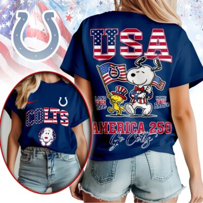 Indianapolis Colts | Premium NFL Snoopy America 250 3D Shirt