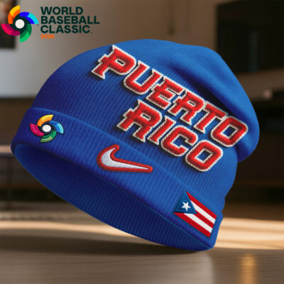 Puerto Rico | Premium World Baseball Game Day Beanie Hat - Style 2