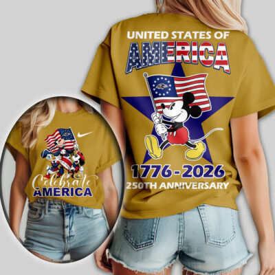 Baltimore Ravens | Premium NFL Mickey Celebrate America Women Shirt