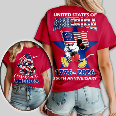 Buffalo Bills | Premium NFL Mickey Celebrate America Women Shirt
