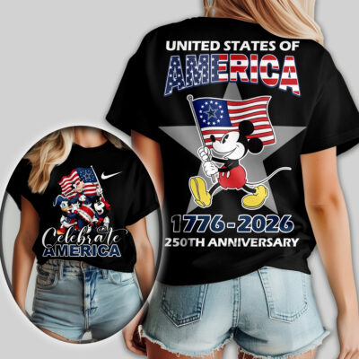 Dallas Cowboys | Premium NFL Mickey Celebrate America Women Shirt