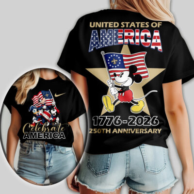 New Orleans Saints | Premium NFL Mickey Celebrate America Women Shirt