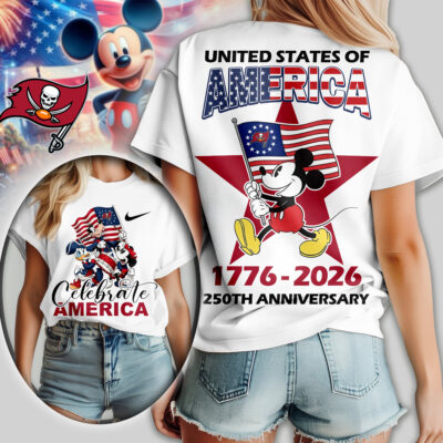 Tampa Bay Buccaneers | Premium NFL Mickey Celebrate America Women Shirt