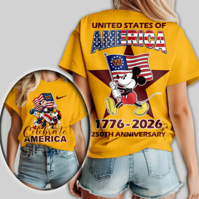 Washington Commanders | Premium NFL Mickey Celebrate America Women Shirt