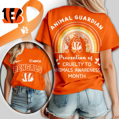 Cincinnati Bengals | Premium NFL Animal Guardian Women Shirt - XL