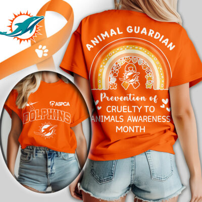 Miami Dolphins | Premium NFL Animal Guardian Women Shirt