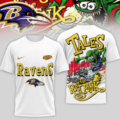 Baltimore Ravens | Premium NFL Rat Fink 3D Shirt